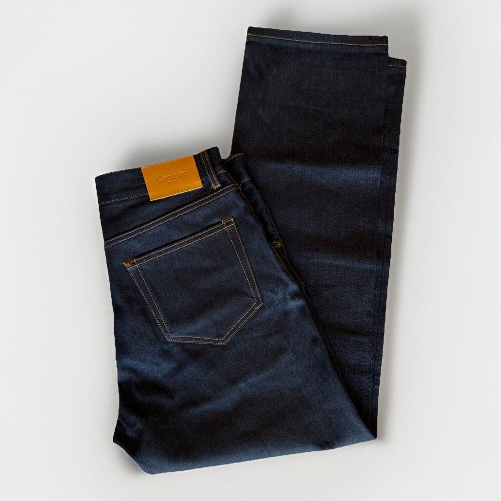 NWOT  Corridor New York Jeans Dark, Men Sz 32 Rigid Straight, Organic, Italy